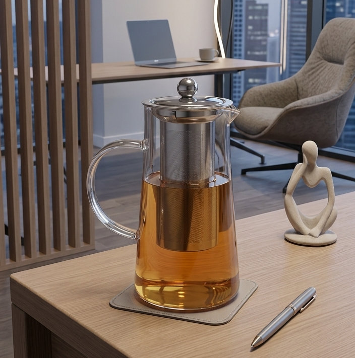 Glass Teapot with Strainer 710ml